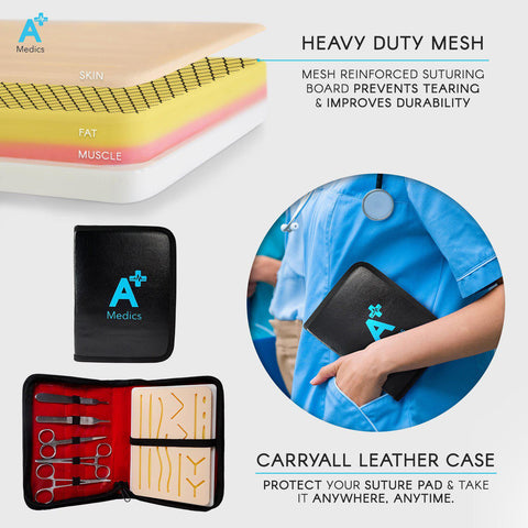 suture training kit with pre cut wounds